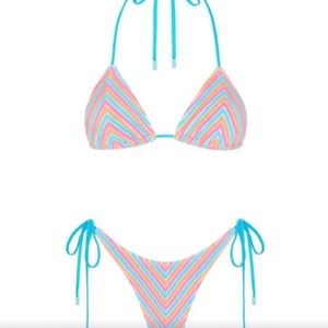 Triangl vinca sherbet stripe